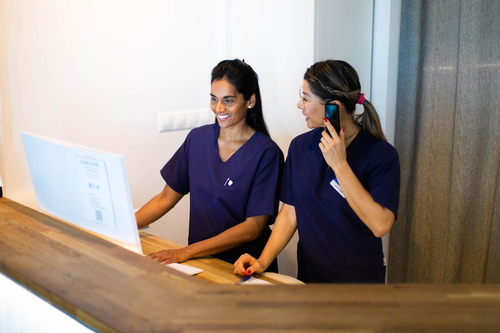 Happy Teeth reception team